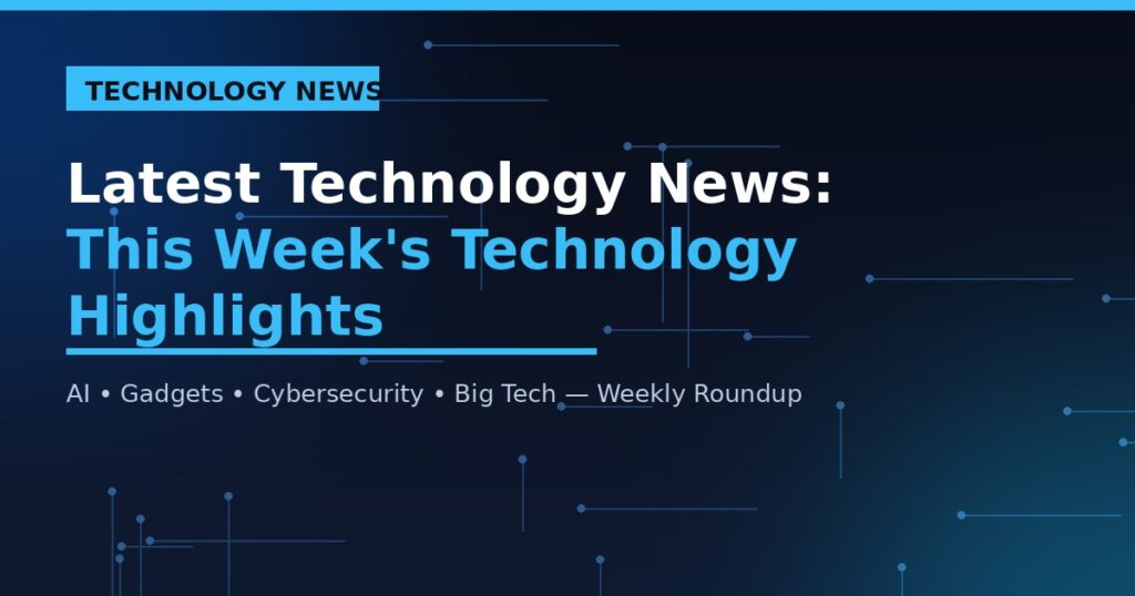 Latest Technology News: This Week's Technology